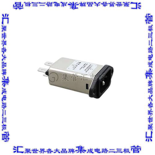 FN9222EB-3-06 电源接入连接器3POS插座公型片状插脚IEC320-C14面