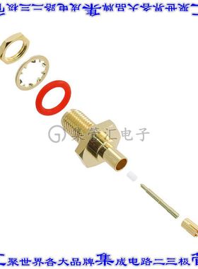 132286RP 同轴连接器RP-SMA插孔公引脚焊接50欧姆面板安装