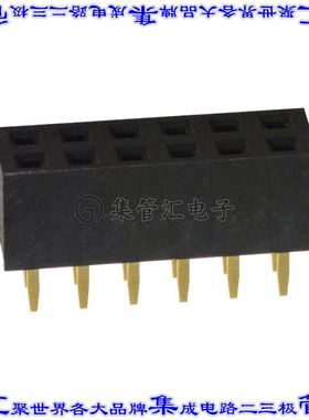 NPPN062AFCN-RC 针座连接器12POS插座2排2mm母形插口通孔直针镀金
