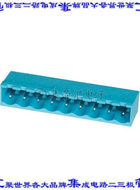 TBP01R1-508-09BE 端子块连接器9POS接头公引脚带罩5.08mm蓝色90D