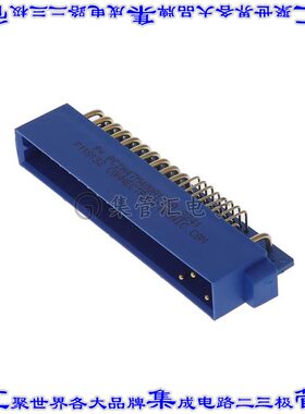 PCIH47M400A1 背板连接器47POS接头公引脚通孔直角蓝色