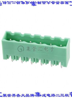 5441919 端子块连接器6POS接头公引脚带罩5.08mm绿色垂直通孔