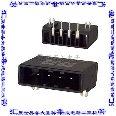 1-179277-5 针座连接器4POS接头5.08mm公形插针通孔直角锡