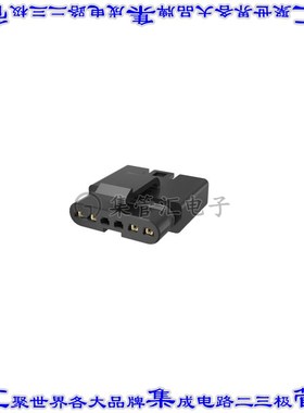 FLHS4300 矩形连接器4POS插座2.5mm母插口黑色压接锡自由悬挂