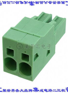 1996016 端子块连接器2POS插头母插口7.62mm绿色自由悬挂