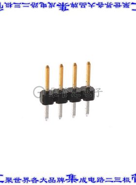 2355182-4 针座连接器4POS分离式2mm公形插针通孔直针镀金