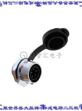 MRDBG05L13000 圆形连接器5POS插座公形引脚焊杯镀金面板安装