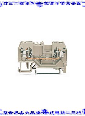280-992 端子块连接器2POS馈通式5.0mm灰色12-28AWG