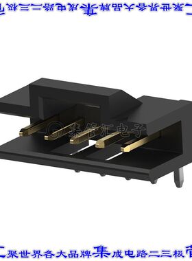 2823405-5 针座连接器5POS接头2mm公形插针通孔直角镀金