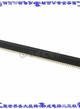M50-3005045 针座连接器100POS插座2排1.27mm母形插口通孔直针镀