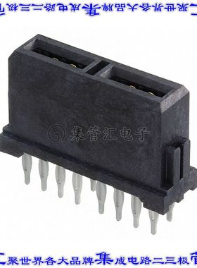 755455000 0755455000背板连接器2POS插座母插口2排通孔黑色