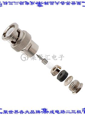 15875 同轴连接器BNC插头公引脚焊接50欧姆自由悬挂