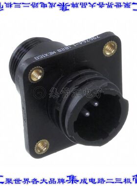 796764-1 圆形连接器4POS插座公形引脚焊接银面板安装通孔