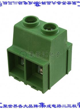 1986713-2 线对板连接器2POS接线端子15mm通孔水平带板