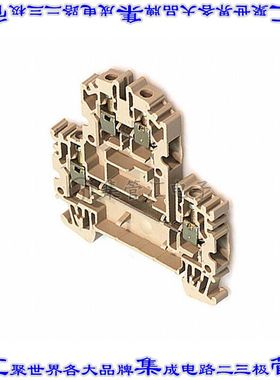 1041900000 端子块连接器4POS馈通式2排6.1mm米色12-26AWG
