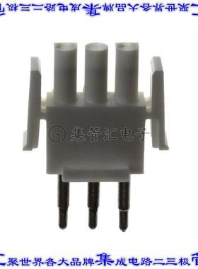 350848-3 矩形连接器3POS插头公引脚天然色压接锡自由悬挂