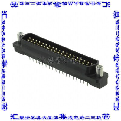 5745074-1 连接器37POS插头公引脚2排D-Sub通孔