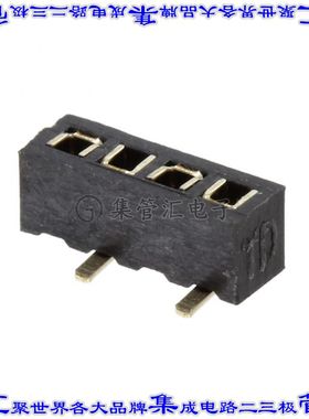M50-3130445R 针座连接器4POS插座1.27mm母形插口表贴SMD镀金