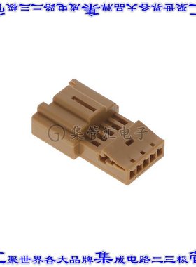 1-1418778-1 矩形连接器外壳5POS插头2.54mm公形引脚棕色自由悬挂