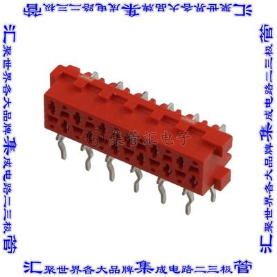 8-215460-2 针座连接器12POS插座2排2.54mm叉状通孔直角锡