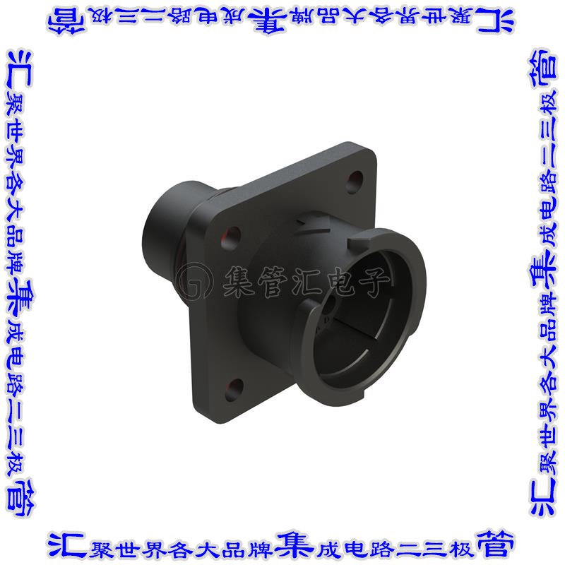 FLS012N10P03-PM 圆形连接器10POS插座外壳用于公插针黑色面板安