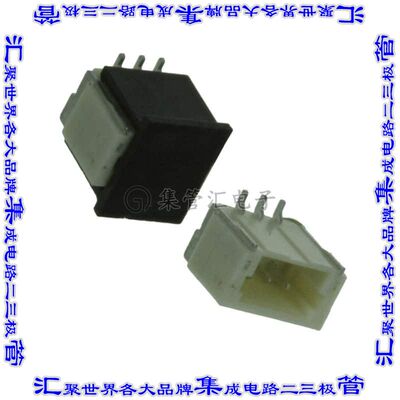 1734595-3 针座连接器3POS接头1mm公形插针表贴SMD锡