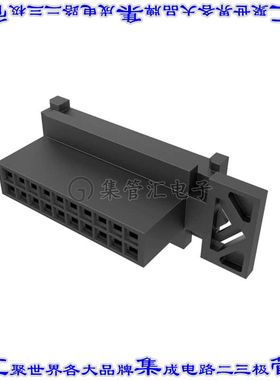 10160855-20GLF 矩形连接器外壳20POS插头2排3mm公形引脚黑色面板