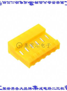 MTD-B-06-B-2 矩形连接器6POS插座3.96mm母插口黄色IDC锡自由悬挂