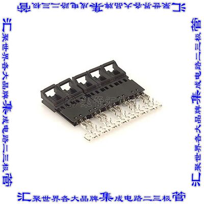 5-103946-1 矩形连接器2POS插头2.54mm公引脚黑色IDC镀金自由悬挂