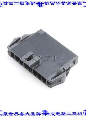 2025693104 矩形连接器外壳4POS插头3.5mm母形插口黑色面板安装