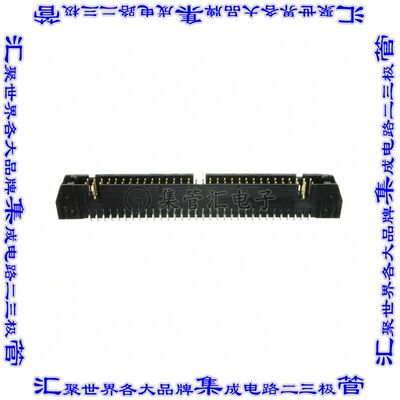 1-5102153-2 针座连接器64POS接头2排2.54mm公形插针通孔直针镀金