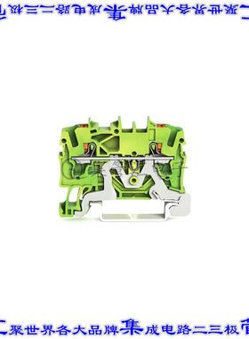 2202-1207 端子块连接器2POS接地地面5.2mm绿色黄色12-22AWG