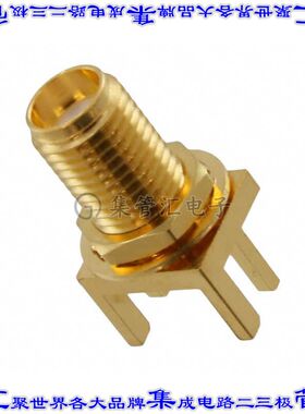 132416 同轴连接器SMA插座母插槽焊接50欧姆板边缘