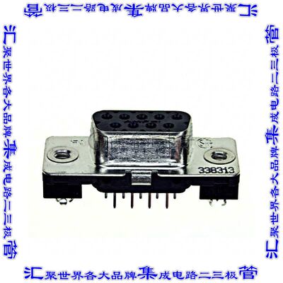 1-338313-2 连接器9POS插座母插口2排D-Sub通孔