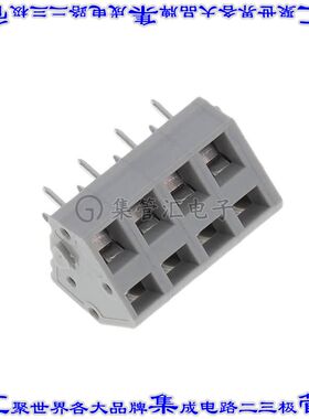 TBL007A-508-04GY 线对板连接器4POS接线端子5.08mm通孔45角度带