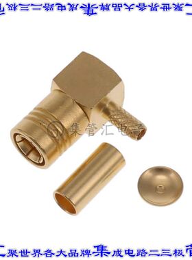 R114182000 同轴连接器SMB插头母形插口压接50欧姆自由悬挂直角