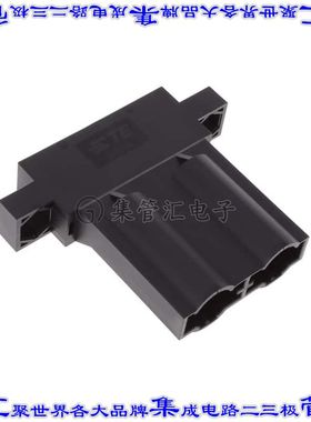 1-2352216-2 矩形连接器外壳2POS插头24.4mm公形引脚黑色面板安装