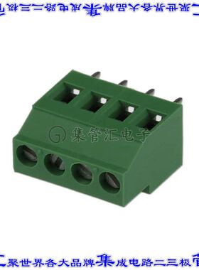 691245510004 线对板连接器4POS接线端子5.08mm通孔水平带板