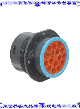 HDP24-24-16SE 圆形连接器16POS插座外壳用于母插口黑色面板安装