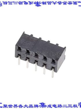 1-2314918-0 针座连接器10POS插座2排2mm母形插口通孔直角镀金