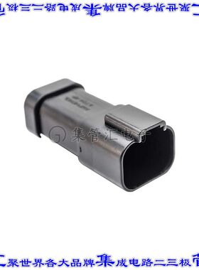 AT04-4P-MM01BLK 矩形连接器外壳4POS插座2排公形引脚黑色自由悬