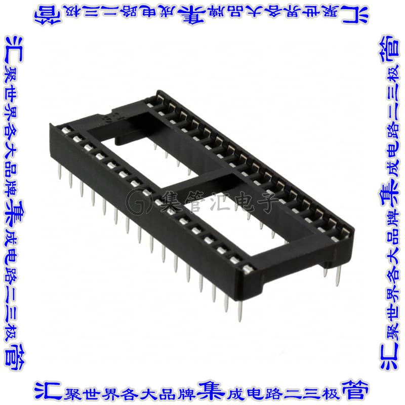 ED32DT 连接器IC插座DIP 15.24mm插口32(2 x 16)位置锡通孔