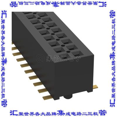 MLE-132-01-G-DV-A 针座连接器64POS插座2排1mm母形插口表贴SMD镀