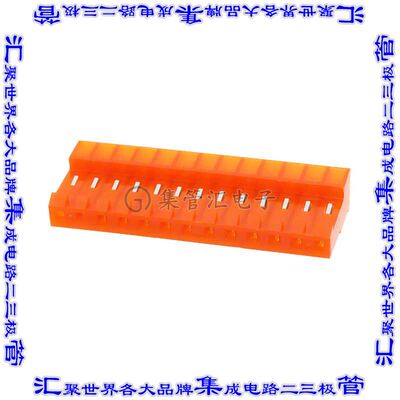 4-640426-3 矩形连接器13POS插座3.96mm母插口橙色IDC锡自由悬挂