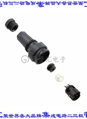 PXP7011/03P/ST/0507 圆形连接器3(2电源+PE)插座公形引脚螺钉镍