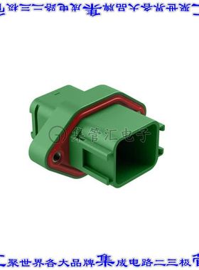 ATV02-18PC 矩形连接器外壳18POS插座3排公形引脚绿色面板安装