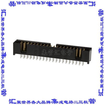 103308-8 针座连接器40POS接头2排2.54mm公形插针通孔直针镀金