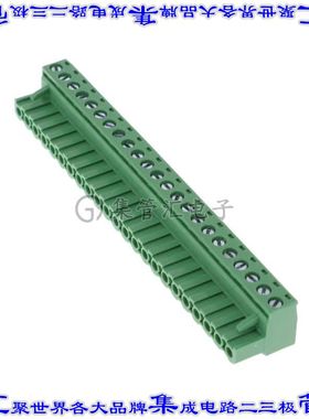 691351500023 端子块连接器23POS插头母插口5.08mm绿色自由悬挂