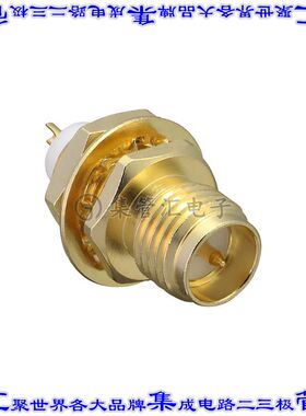 CONREVSMA004-G 同轴连接器RP-SMA插座公插针焊杯50欧姆面板安装