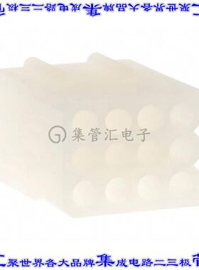 3061122 0003061122矩形连接器外壳12POS插座3排3.68mm天然色自由